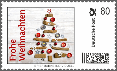 Nikolaus Briefmarke Individuell - Frohe Weihnachten